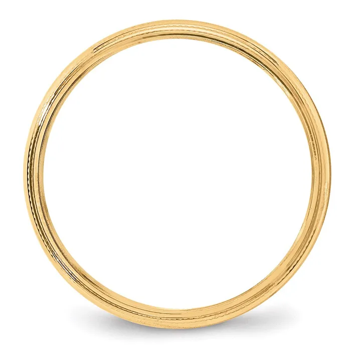 Goldia Solid 14K Yellow Gold 4mm Milgrain Half Round MensWomens Wedding Band Ring Size 13 Rings Goldia Solid 14K Yellow Gold 4mm Milgrain Half Round MensWomens Wedding Band Ring Size 13 Rings
