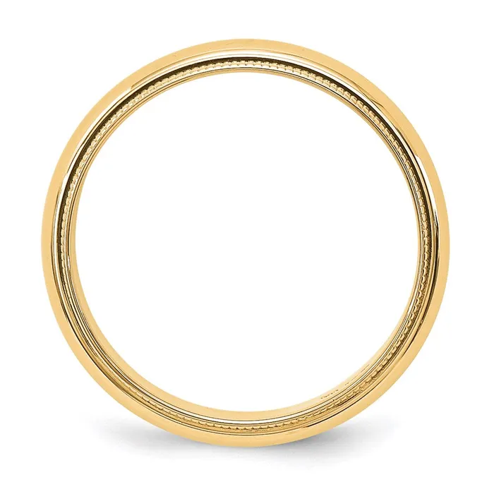 Goldia Solid 14K Yellow Gold 5mm Milgrain HalfRound Wedding MensWomens Wedding Band Ring Size 12 Rings Goldia Solid 14K Yellow Gold 5mm Milgrain HalfRound Wedding MensWomens Wedding Band Ring Size 12 Rings