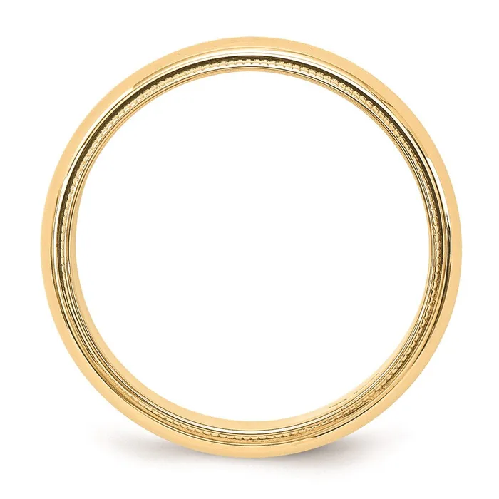 Goldia Solid 14K Yellow Gold 5mm Milgrain HalfRound Wedding MensWomens Wedding Band Ring Size 12 Rings Goldia Solid 14K Yellow Gold 5mm Milgrain HalfRound Wedding MensWomens Wedding Band Ring Size 12 Rings