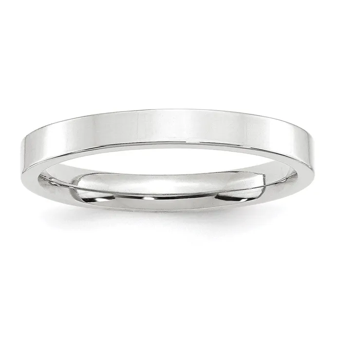 Goldia Solid 18K White Gold 3mm Standard Flat Comfort Fit MensWomens Wedding Band Ring Size 13 Rings Goldia Solid 18K White Gold 3mm Standard Flat Comfort Fit MensWomens Wedding Band Ring Size 13 Rings