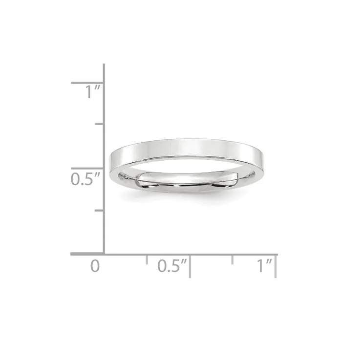 Goldia Solid 18K White Gold 3mm Standard Flat Comfort Fit MensWomens Wedding Band Ring Size 13 Rings Goldia Solid 18K White Gold 3mm Standard Flat Comfort Fit MensWomens Wedding Band Ring Size 13 Rings