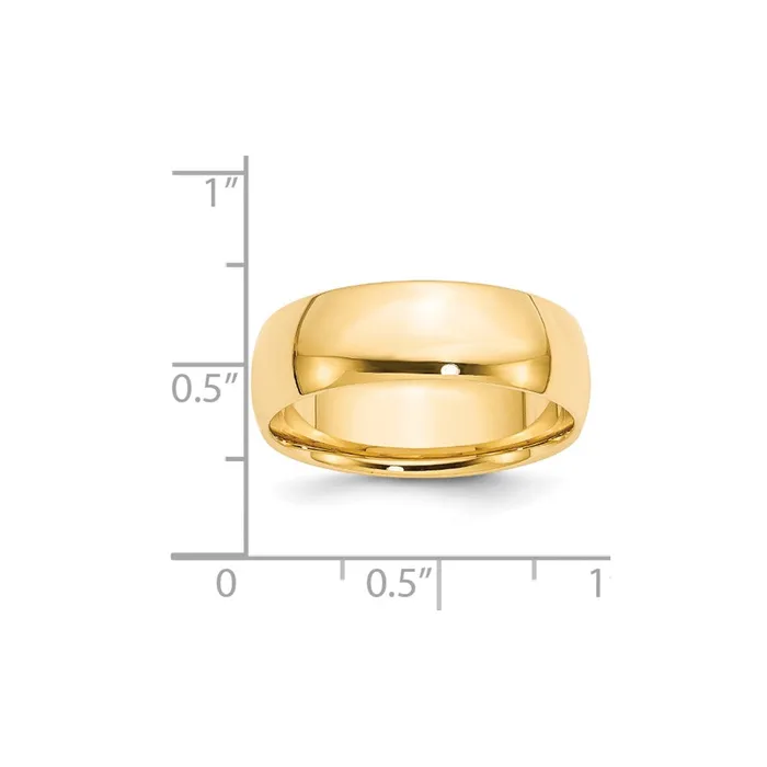 Goldia Solid 18K Yellow Gold 7mm Light Weight Comfort Fit MensWomens Wedding Band Ring Size 4 Rings Goldia Solid 18K Yellow Gold 7mm Light Weight Comfort Fit MensWomens Wedding Band Ring Size 4 Rings