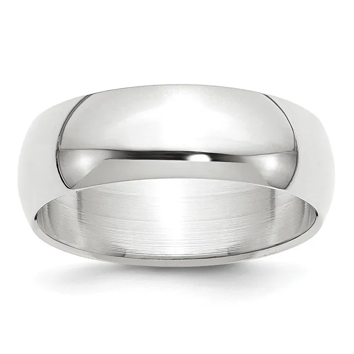 Goldia Solid 18K Yellow Gold White Gold 7mm HalfRound MensWomens Wedding Band Ring Size 12 Rings Goldia Solid 18K Yellow Gold White Gold 7mm HalfRound MensWomens Wedding Band Ring Size 12 Rings