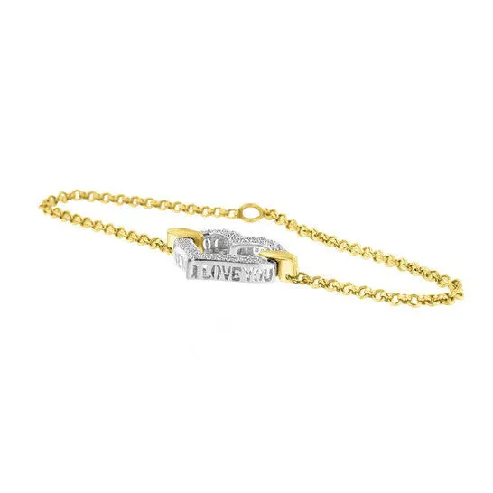JMS always Bracelets Original Haus of Brilliance 10K Two Tone Gold 14 Cttw Diamond Encrusted Heart Charm 7 Bracelet HI Color I1I2 Clarity JMS always Bracelets Original Haus of Brilliance 10K Two Tone Gold 14 Cttw Diamond Encrusted Heart Charm 7 Bracelet HI Color I1I2 Clarity