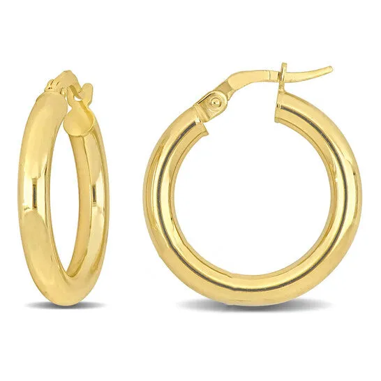 JMS always Earrings Original AMOUR 20mm Hoop Earrings In 14K Yellow Gold 3mm Wide JMS always Earrings Original AMOUR 20mm Hoop Earrings In 14K Yellow Gold 3mm Wide