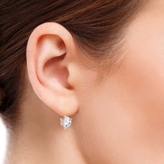 JMS always Earrings Original Maulijewels 030 Carat Natural Round White Diamond Martini Leverback Earrings For Womens In 14K Solid Yellow Gold JMS always Earrings Original Maulijewels 030 Carat Natural Round White Diamond Martini Leverback Earrings For Womens In 14K Solid Yellow Gold