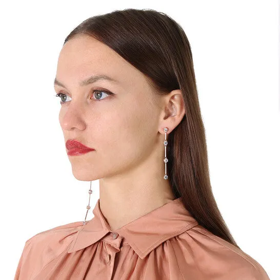 JMS always Earrings Original Swarovski Constella Earrings Asymmetrical White RoseGold Tone Plated JMS always Earrings Original Swarovski Constella Earrings Asymmetrical White RoseGold Tone Plated