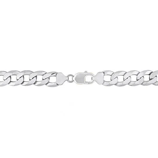 JMS always Necklaces Original AMOUR 125mm Curb Chain Necklace In Sterling Silver 24 In JMS always Necklaces Original AMOUR 125mm Curb Chain Necklace In Sterling Silver 24 In