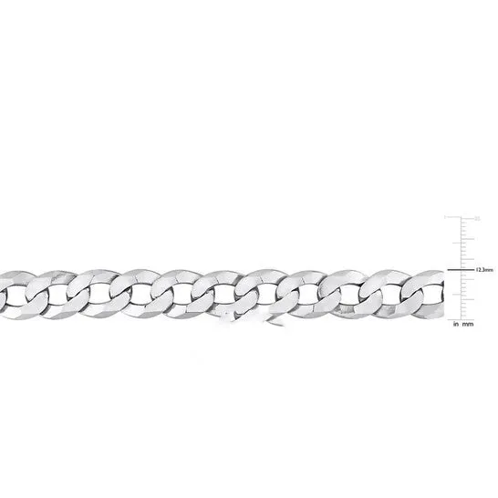 JMS always Necklaces Original AMOUR 125mm Curb Chain Necklace In Sterling Silver 24 In JMS always Necklaces Original AMOUR 125mm Curb Chain Necklace In Sterling Silver 24 In