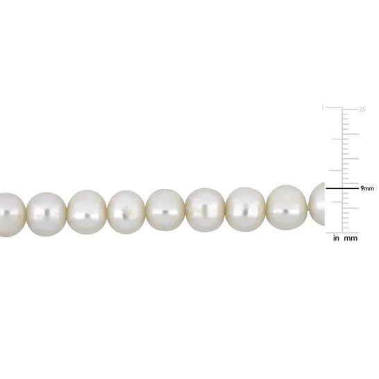 JMS always Necklaces Original AMOUR 995mm Offround Freshwater Cultured Mens Pearl Necklace with Large Sterling Silver Lobster Clasp 20 In JMS always Necklaces Original AMOUR 995mm Offround Freshwater Cultured Mens Pearl Necklace with Large Sterling Silver Lobster Clasp 20 In