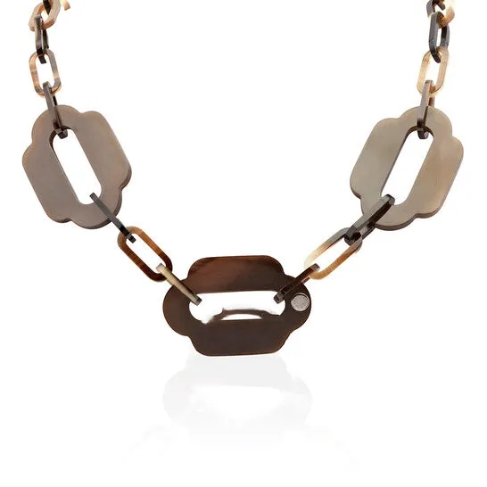 JMS always Necklaces Original Hermes Attelage Long Necklace In Buffalo Horn JMS always Necklaces Original Hermes Attelage Long Necklace In Buffalo Horn