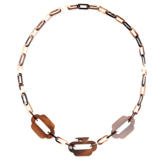 JMS always Necklaces Original Hermes Attelage Long Necklace In Buffalo Horn JMS always Necklaces Original Hermes Attelage Long Necklace In Buffalo Horn