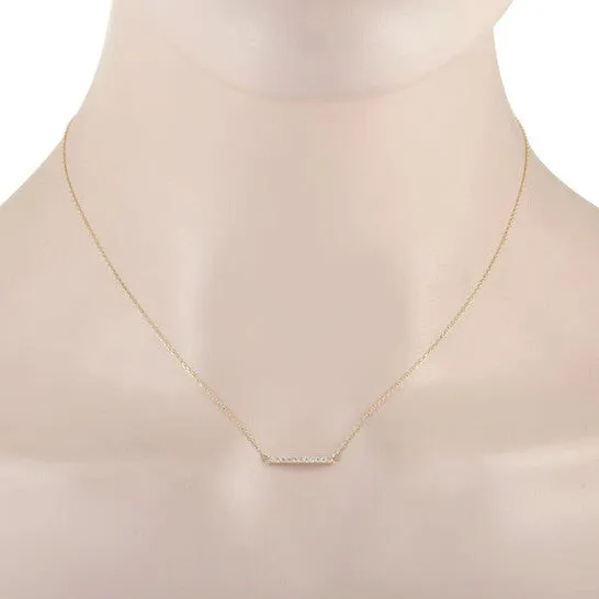 JMS always Necklaces Original LB Exclusive 14K Yellow Gold 010 ct Diamond Pendant Necklace JMS always Necklaces Original LB Exclusive 14K Yellow Gold 010 ct Diamond Pendant Necklace
