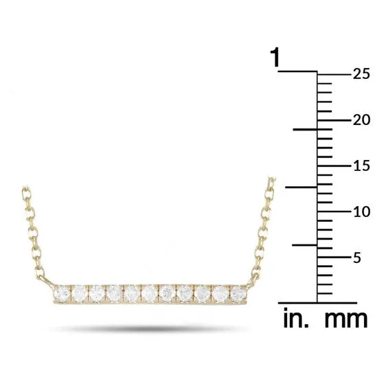 JMS always Necklaces Original LB Exclusive 14K Yellow Gold 010 ct Diamond Pendant Necklace JMS always Necklaces Original LB Exclusive 14K Yellow Gold 010 ct Diamond Pendant Necklace