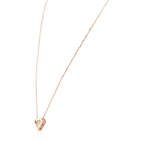JMS always Necklaces Original Picasso And Co Ladies 18k Rose Gold 0032 Ct Diamond Cut Dancing Pendant JMS always Necklaces Original Picasso And Co Ladies 18k Rose Gold 0032 Ct Diamond Cut Dancing Pendant