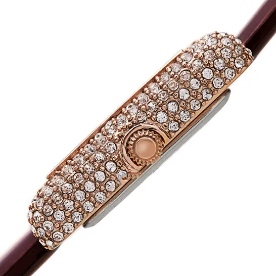 JMS always Original Akribos XXIV White Dial Brown Leather Ladies Watch AK1068BR Watches JMS always Original Akribos XXIV White Dial Brown Leather Ladies Watch AK1068BR Watches