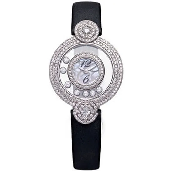JMS always Original Chopard Happy Diamonds Mother of Pearl Silk Strap Ladies Watch 2093411001 Watches JMS always Original Chopard Happy Diamonds Mother of Pearl Silk Strap Ladies Watch 2093411001 Watches