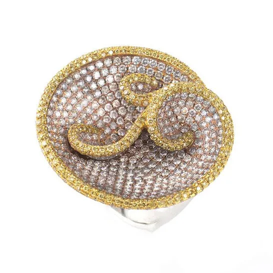 JMS always Original LB Exclusive 18K Multi Gold Diamond Swirl Ring Rings JMS always Original LB Exclusive 18K Multi Gold Diamond Swirl Ring Rings