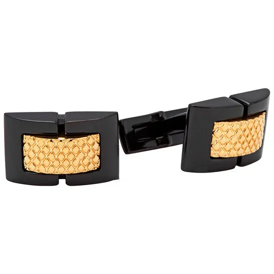 JMS always Original Picasso and Co Stainless Steel Cufflinks BlackGold Bracelets JMS always Original Picasso and Co Stainless Steel Cufflinks BlackGold Bracelets