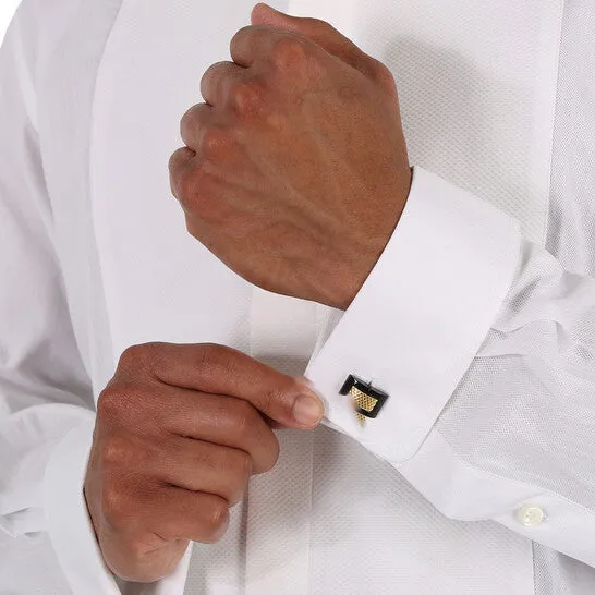 JMS always Original Picasso and Co Stainless Steel Cufflinks BlackGold Bracelets JMS always Original Picasso and Co Stainless Steel Cufflinks BlackGold Bracelets