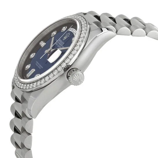 JMS always Original Rolex DayDate 36 Blue Diamond Dial 18kt White Gold President Watch 128349BLDP Watches JMS always Original Rolex DayDate 36 Blue Diamond Dial 18kt White Gold President Watch 128349BLDP Watches
