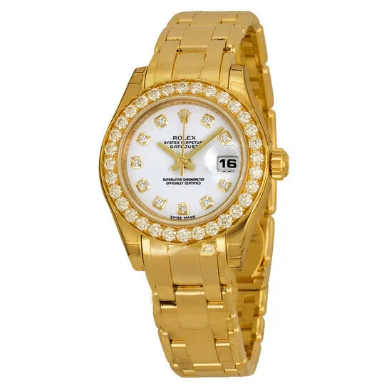 JMS always PreStyled Sets Original Rolex LadyDatejust Pearlmaster White Diamond Dial 18K Yellow Gold Automatic Ladies Watch 80298WDPM JMS always PreStyled Sets Original Rolex LadyDatejust Pearlmaster White Diamond Dial 18K Yellow Gold Automatic Ladies Watch 80298WDPM
