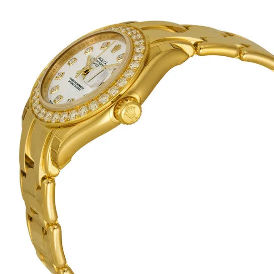 JMS always PreStyled Sets Original Rolex LadyDatejust Pearlmaster White Diamond Dial 18K Yellow Gold Automatic Ladies Watch 80298WDPM JMS always PreStyled Sets Original Rolex LadyDatejust Pearlmaster White Diamond Dial 18K Yellow Gold Automatic Ladies Watch 80298WDPM