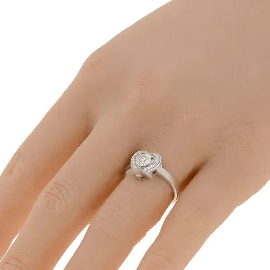 JMS always Rings Original Bliss 18K White Gold Diamond Heart Band Ring sz 65 20087973 JMS always Rings Original Bliss 18K White Gold Diamond Heart Band Ring sz 65 20087973