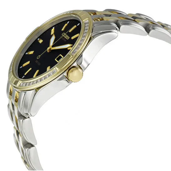 JMS always Rings Original Citizen Eco Drive Black Dial Two Tone Mens Watch BM681458E JMS always Rings Original Citizen Eco Drive Black Dial Two Tone Mens Watch BM681458E