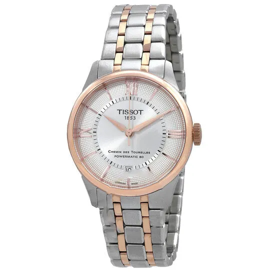 JMS always Rings Original Tissot Chemin Des Tourelles Automatic Silver Dial TwoTone Ladies Watch T1392072203800 JMS always Rings Original Tissot Chemin Des Tourelles Automatic Silver Dial TwoTone Ladies Watch T1392072203800
