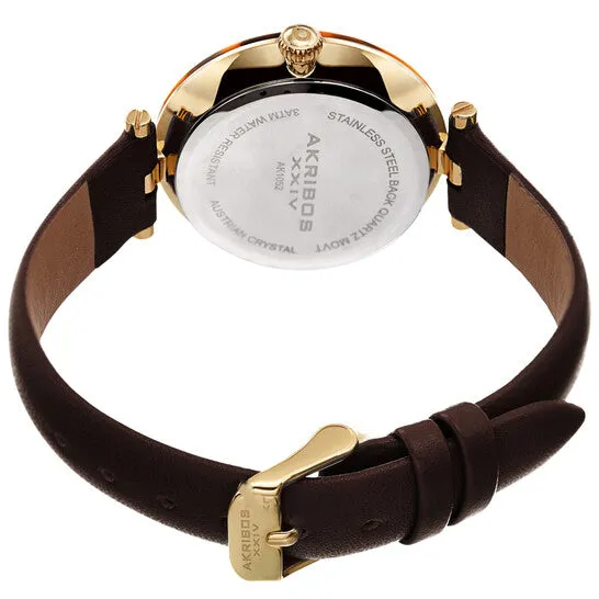 JMS always Watches Original Akribos XXIV Quartz Brown Dial Ladies Watch AK1052BR JMS always Watches Original Akribos XXIV Quartz Brown Dial Ladies Watch AK1052BR