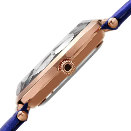 JMS always Watches Original Akribos XXIV Quartz White Dial Blue Leather Ladies Watch AK1116BU JMS always Watches Original Akribos XXIV Quartz White Dial Blue Leather Ladies Watch AK1116BU