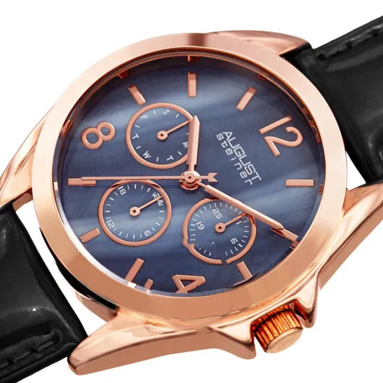 JMS always Watches Original August Steiner Quartz Black Dial Ladies Watch AS8191BKR JMS always Watches Original August Steiner Quartz Black Dial Ladies Watch AS8191BKR