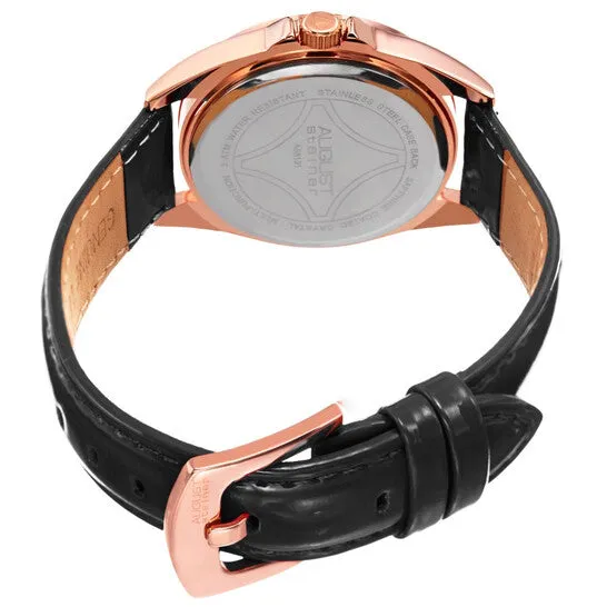 JMS always Watches Original August Steiner Quartz Black Dial Ladies Watch AS8191BKR JMS always Watches Original August Steiner Quartz Black Dial Ladies Watch AS8191BKR