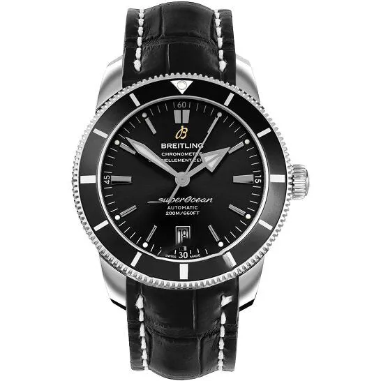 JMS always Watches Original Breitling Superocean Heritage II Mens Automatic Crocodile Leather Watch AB202012BF74761P