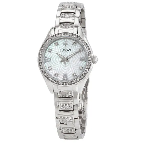 JMS always Watches Original Bulova Crystal Quartz Ladies Watch 96L311