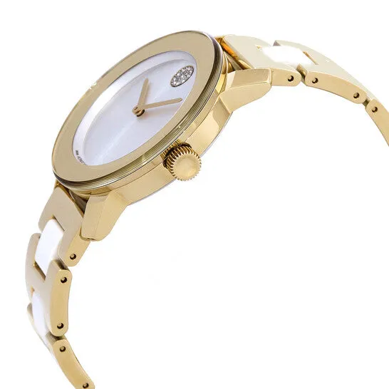 JMS always Watches Original Movado Bold Ceramic Quartz White Dial Ladies Watch 3600892 JMS always Watches Original Movado Bold Ceramic Quartz White Dial Ladies Watch 3600892