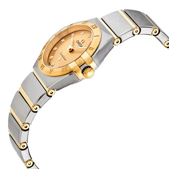 JMS always Watches Original Omega Constellation Manhattan Quartz Diamond Champagne Dial Ladies Watch 13120256058001 JMS always Watches Original Omega Constellation Manhattan Quartz Diamond Champagne Dial Ladies Watch 13120256058001