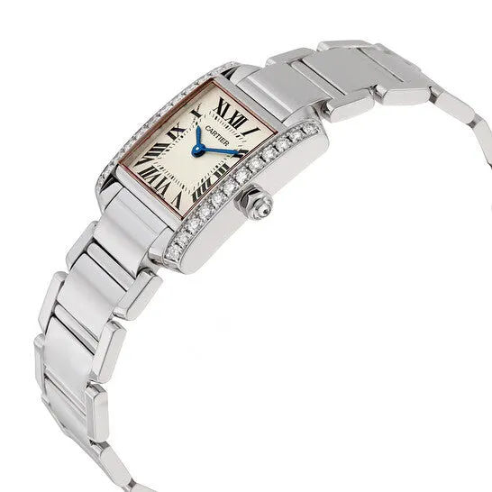 JMS always Watches Original Preowned Cartier Tank Francaise Silver Grained Dial Ladies Watch WE1002S3 JMS always Watches Original Preowned Cartier Tank Francaise Silver Grained Dial Ladies Watch WE1002S3