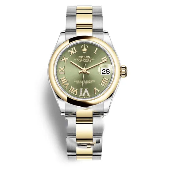 JMS always Watches Original Rolex Datejust 31 Olive Green Dial Ladies Oyster Watch 278243GNRDO JMS always Watches Original Rolex Datejust 31 Olive Green Dial Ladies Oyster Watch 278243GNRDO