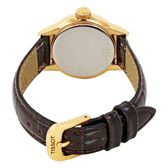 JMS always Watches Original Tissot Carson White Dial Brown Leather Ladies Watch T0852103601200 JMS always Watches Original Tissot Carson White Dial Brown Leather Ladies Watch T0852103601200