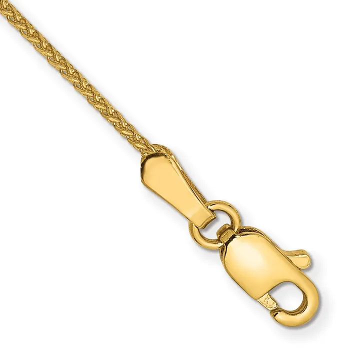 MDS 14K Yellow Gold 6 inch 105mm Diamondcut Spiga with Lobster Clasp Bracelet Bracelets