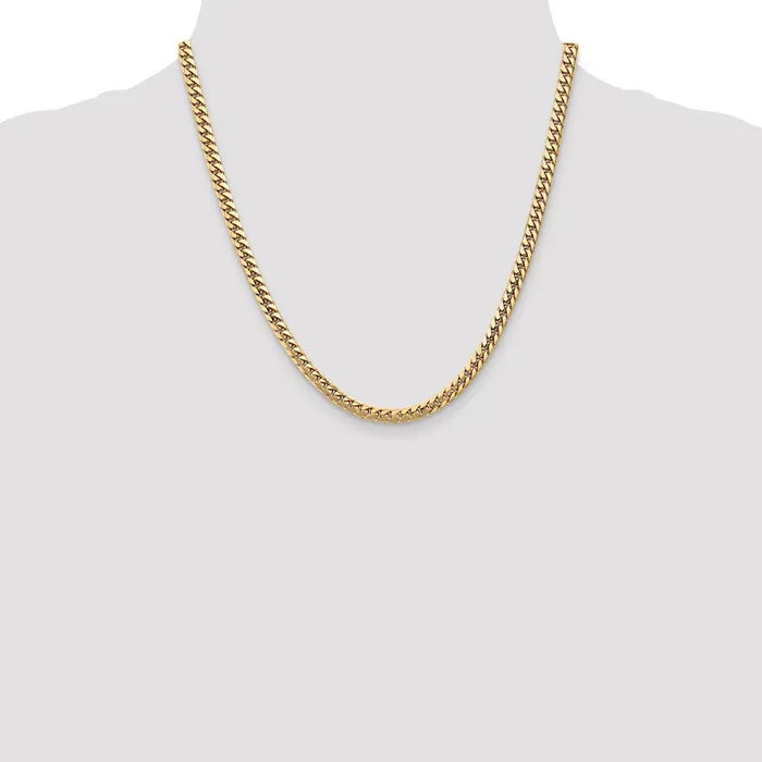 MDS Necklaces 14K 20 inch 43mm Solid Miami Cuban Link with Lobster Clasp Chain Necklace MDS Necklaces 14K 20 inch 43mm Solid Miami Cuban Link with Lobster Clasp Chain Necklace
