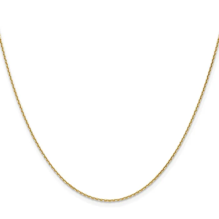MDS Necklaces 14K Yellow Gold 12mm DC Cable Chain Necklace MDS Necklaces 14K Yellow Gold 12mm DC Cable Chain Necklace