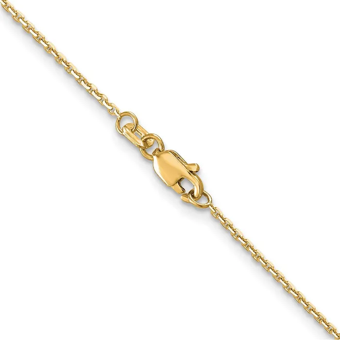 MDS Necklaces 14K Yellow Gold 12mm DC Cable Chain Necklace MDS Necklaces 14K Yellow Gold 12mm DC Cable Chain Necklace