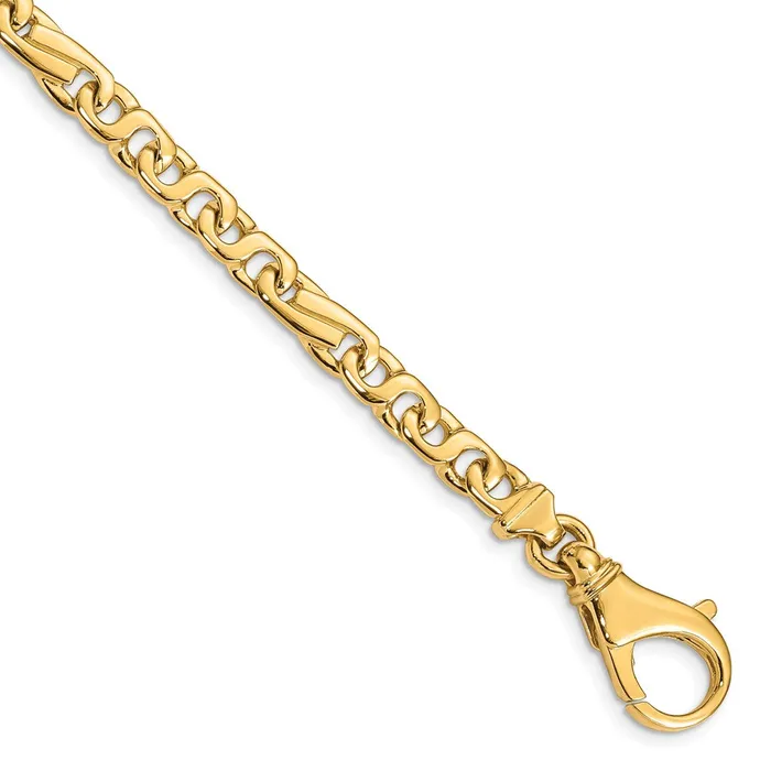 MDS Necklaces Solid 14K Yellow Gold 20 inch 58mm Hand Polished Fancy Link with Fancy Lobster Clasp Chain Necklace MDS Necklaces Solid 14K Yellow Gold 20 inch 58mm Hand Polished Fancy Link with Fancy Lobster Clasp Chain Necklace