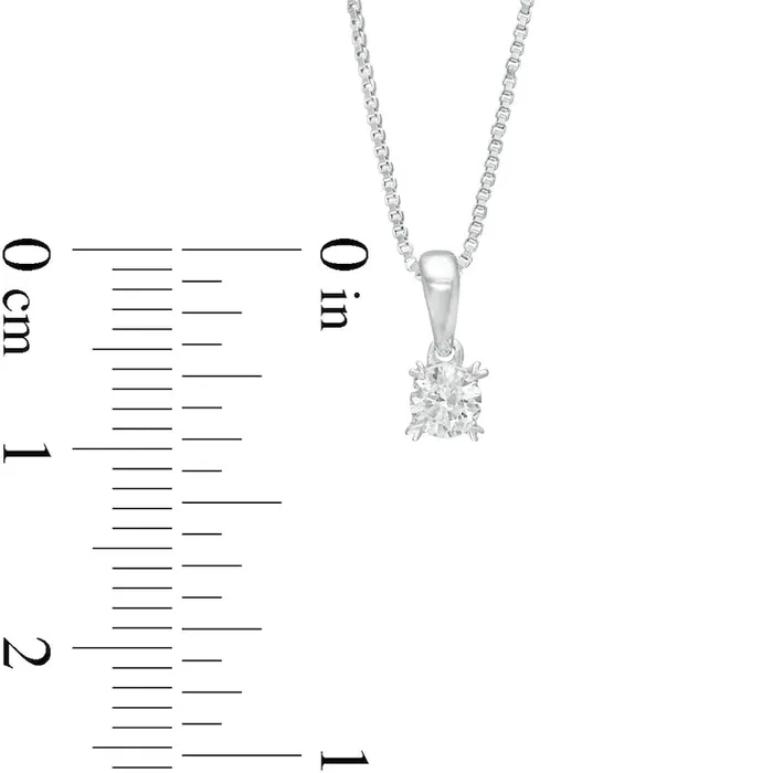 Necklaces 02 CT TW Natural Clarity Enhanced Solitaire with Heart Prongs Pendant in 10K White Gold Goldia Necklaces 02 CT TW Natural Clarity Enhanced Solitaire with Heart Prongs Pendant in 10K White Gold Goldia