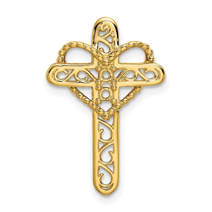 Necklaces 14k Genuine 2 Stone Mothers Cross Pendant Goldia