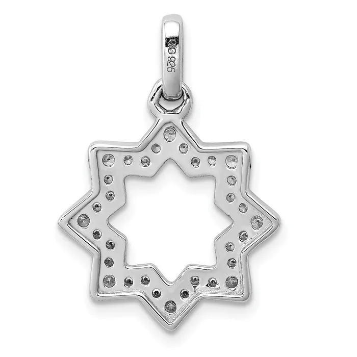 Necklaces 14k White Gold 14ct Real Diamond Star of David Pendant Goldia