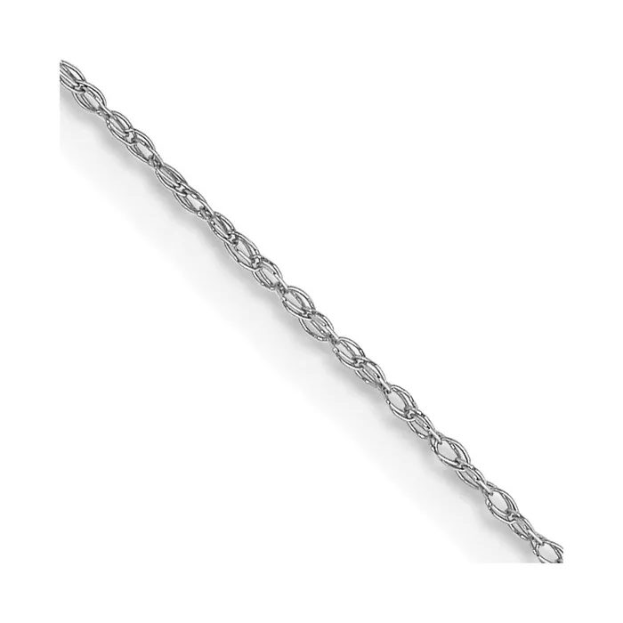 Necklaces 14K White Gold 18 inch Carded 5mm Cable Rope with Spring Ring Clasp Chain Necklace QGold Necklaces 14K White Gold 18 inch Carded 5mm Cable Rope with Spring Ring Clasp Chain Necklace QGold